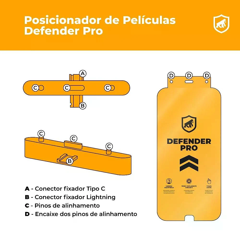 Kit Capa Symetric Preta e Película Defender Pro Privacidade para iPhone 15 Pro - Gshield