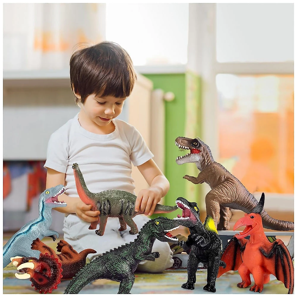 Brinquedo de Dinossauro Gigante de 7 Peças para Meninos Dinos Realistas para Crianças - Kissdream