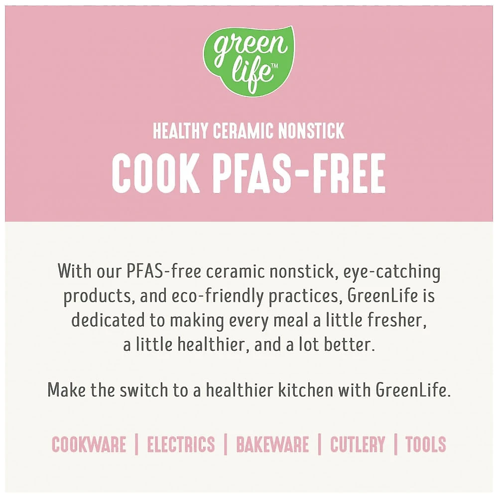 Cooker GreenLife 3,31 Litros: Panela Lenta Não Tóxica com Revestimento Cerâmico Antiaderente Removível, Programável, Mantém Quente, Pode Ser Usada