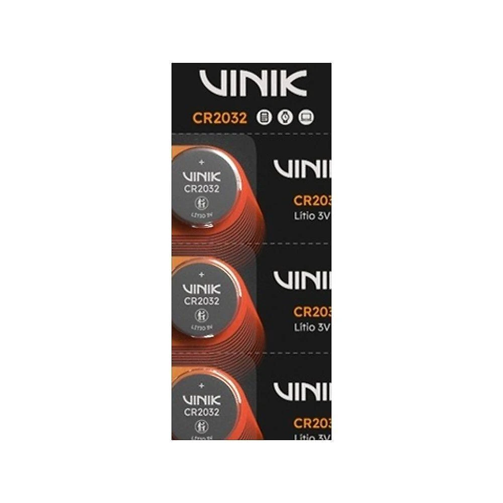 Bateria CR2032 3V para Dispositivos Eletronicos Vida Util Prolongada Litio Prata Vinik