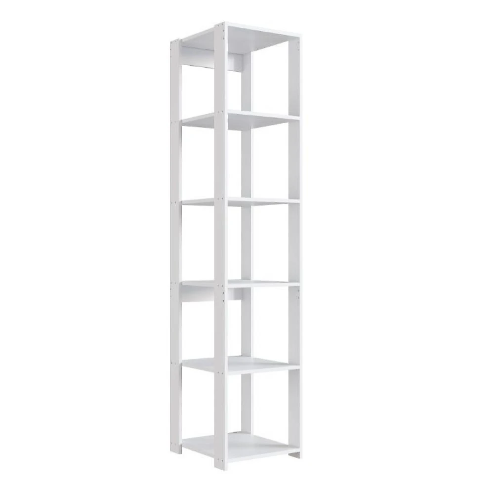 Guarda Roupa Closet 2 Peças com 1 Cabideiro 2 Gavetas e 6 Nichos Easy Prodecor Branco