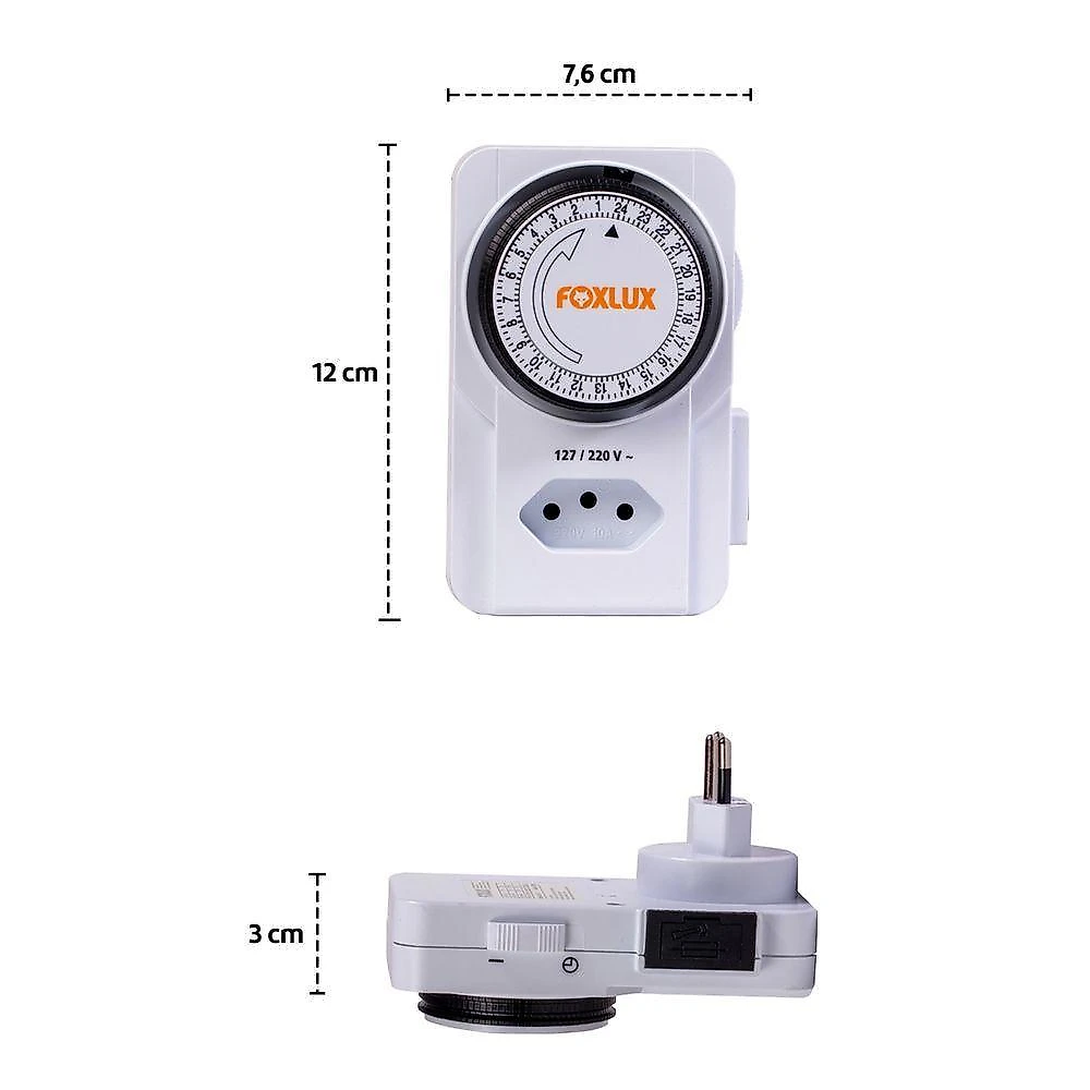 Kit 6 Timer Temporizador Programador Analógico Bivolt Foxlux