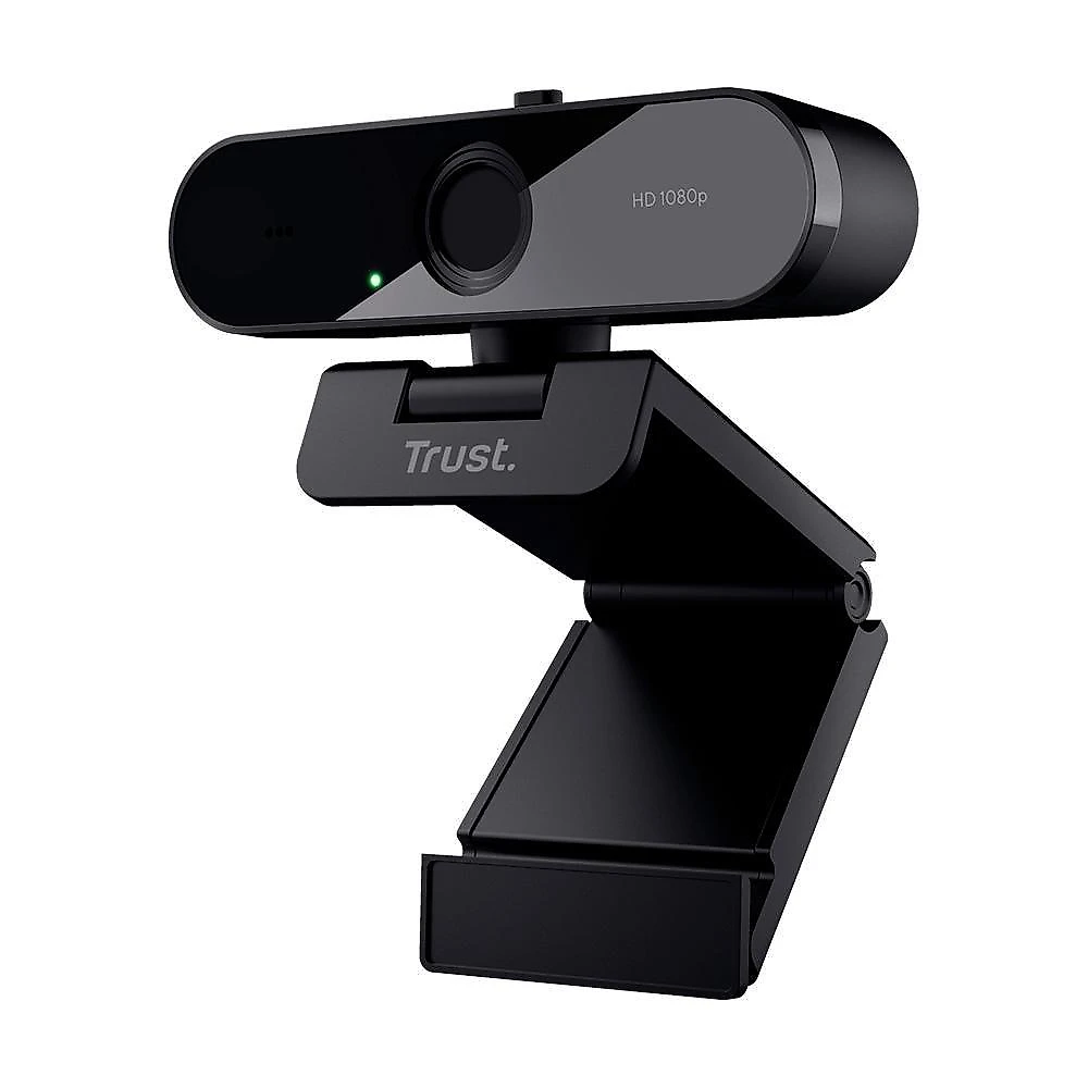 Webcam Trust TW-200 Full HD 1080p, Microfone de Longo Alcance, Filtro de Privacidade, USB, Preto - 24734