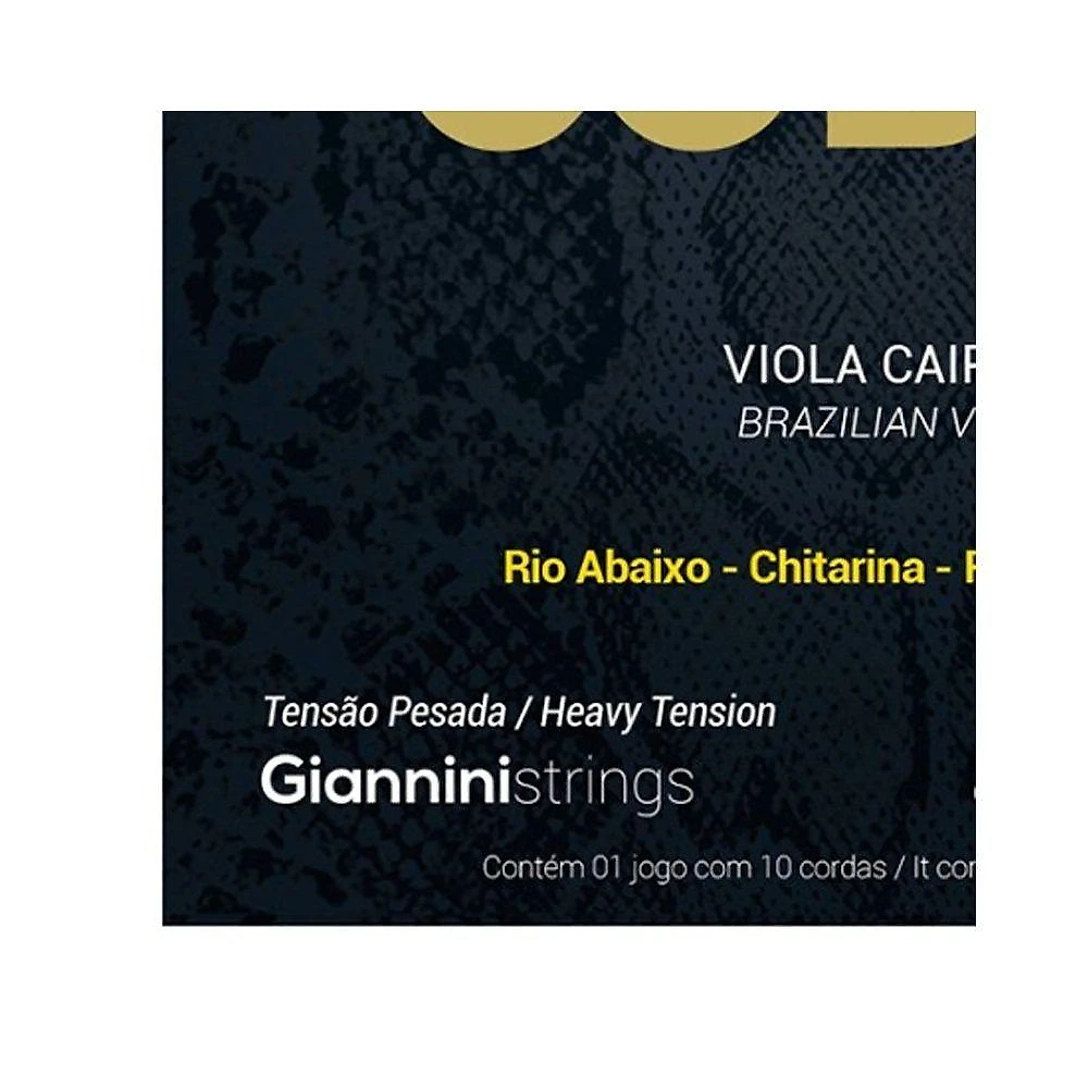 Encordoamento para Viola Série Cobra GESVP Tensão Pesada Prata Giannini webcontinental-7890443002371