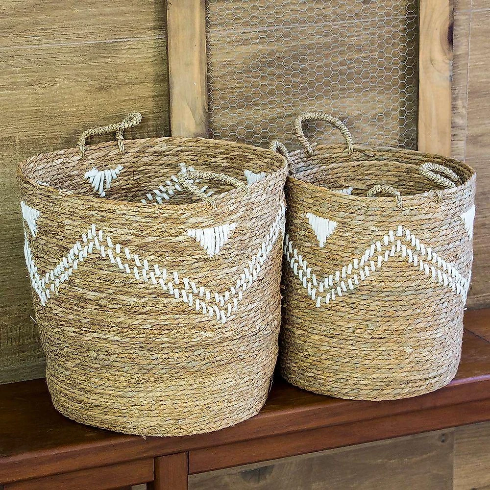 Cesta Fibra Natural 3Pç
