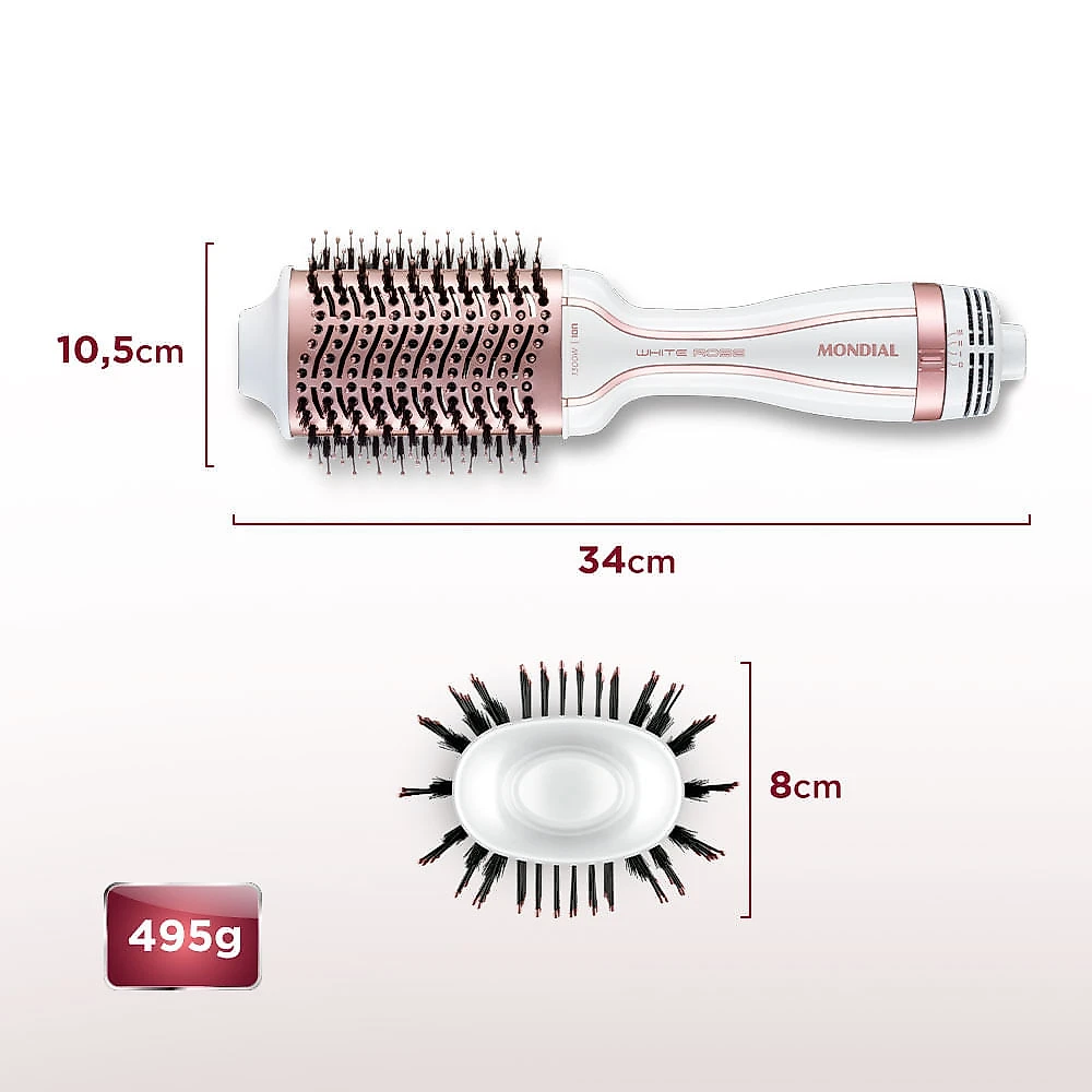 Escova Secadora White Rose Line Mondial - ES-50 BIV