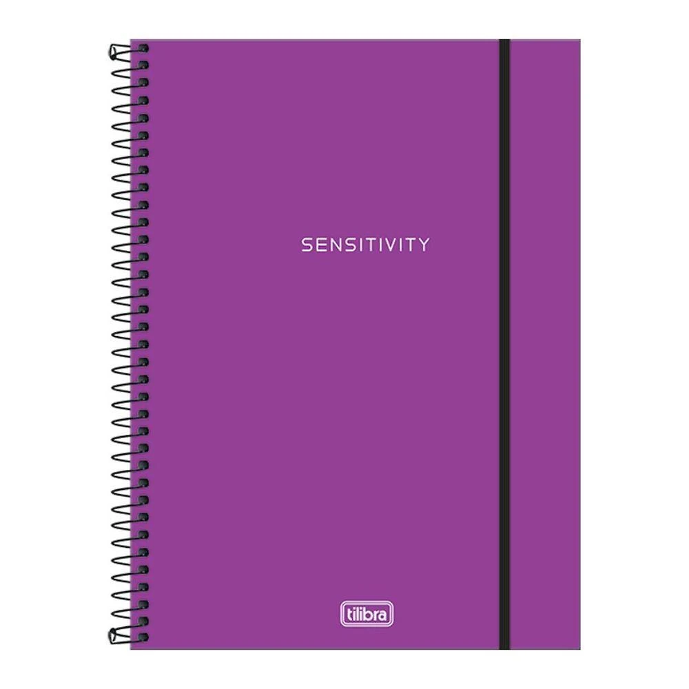 Caderno Espiral Universitário A4 Capa Plástica 1 Matéria 80 Folhas Tilibra Roxo