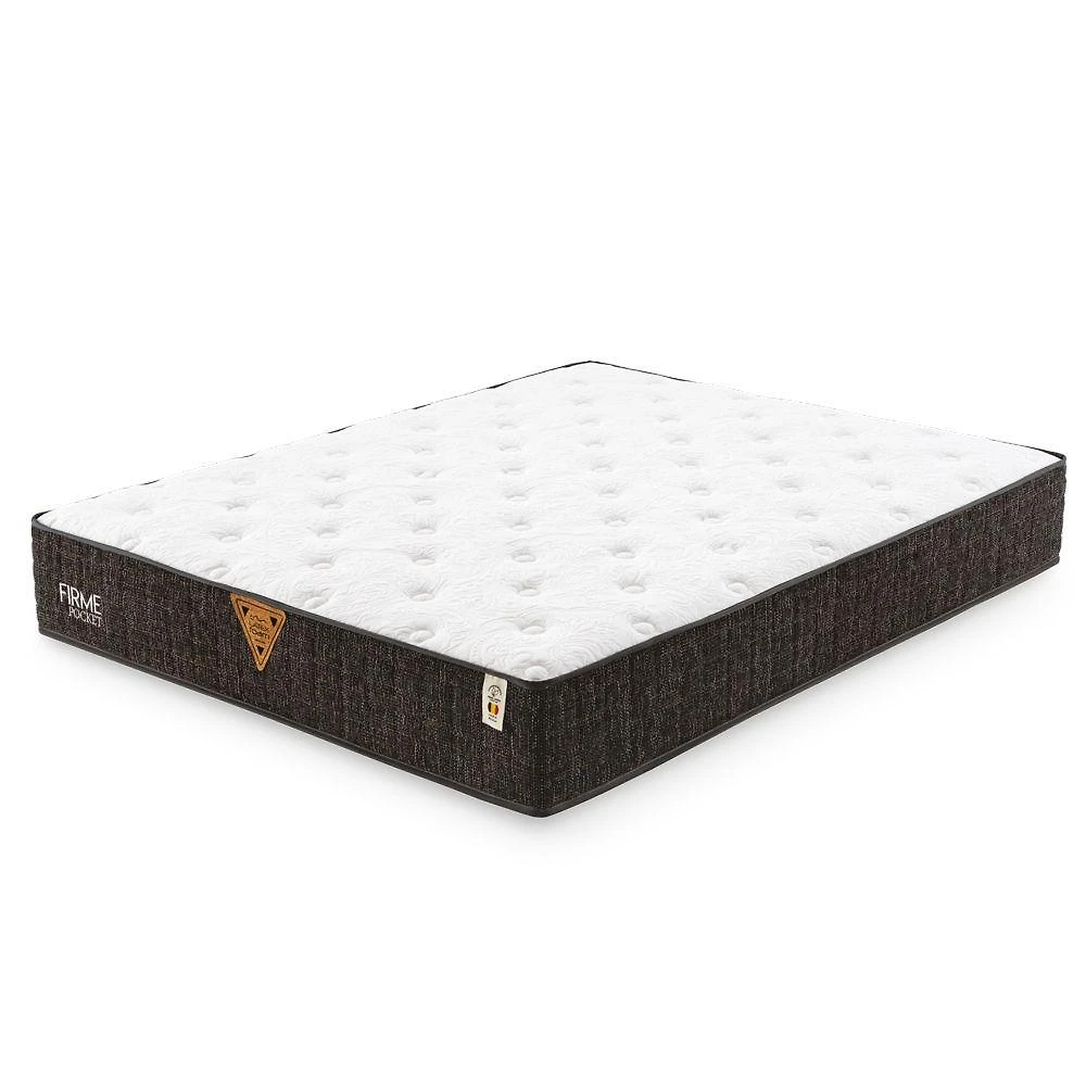 Colchão Firme Pocket - Latex Firme Sobre Molas Medida King 193x203cm Opcionais Sem Opcionais
