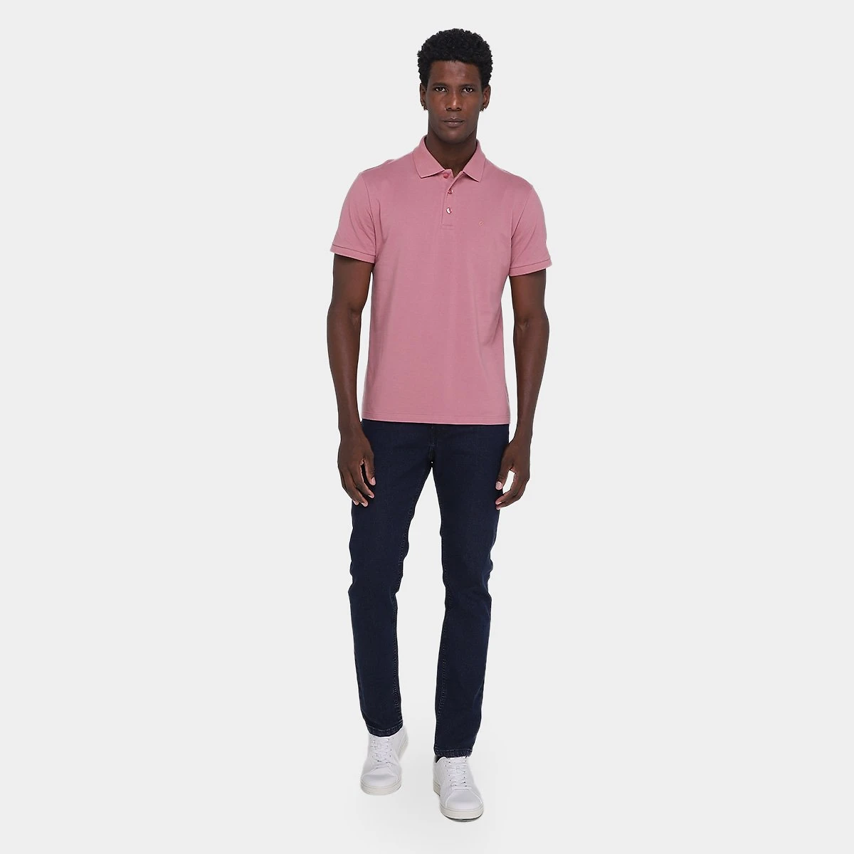 Miniatura Camisa Polo Ellus Masculina Rosa - G