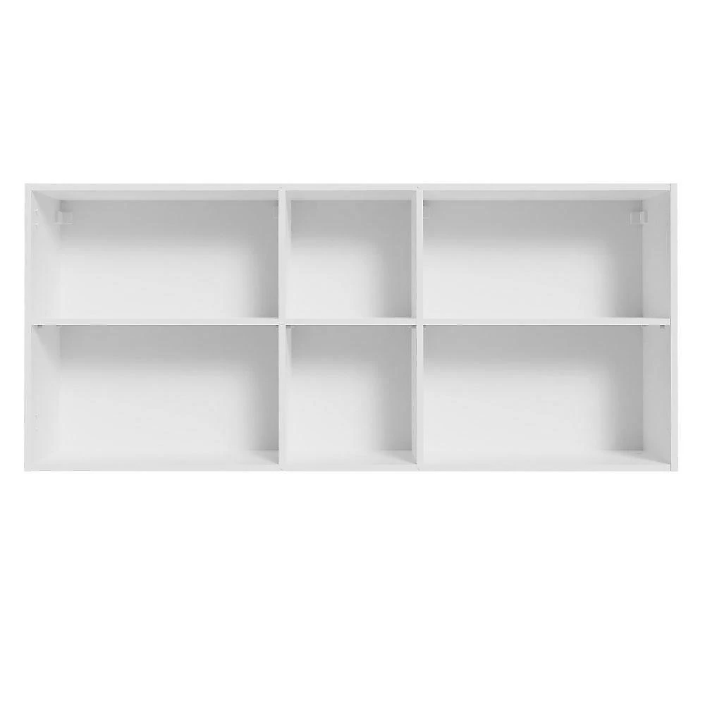 Armário de cozinha aéreo 150 cm 2 portas e 2 nichos branco agata madesa