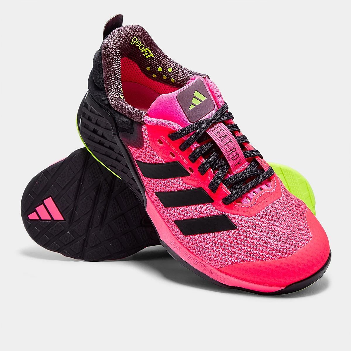 Miniatura Tênis Adidas Dropset 3 Rosa+Azul - 34