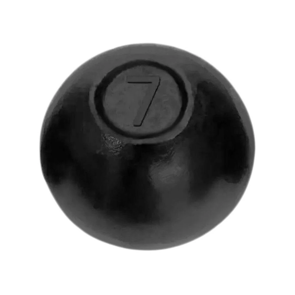 Bola de Arremesso BATF7A Ferro Fundido 7kg Preto Anilhas Fitness