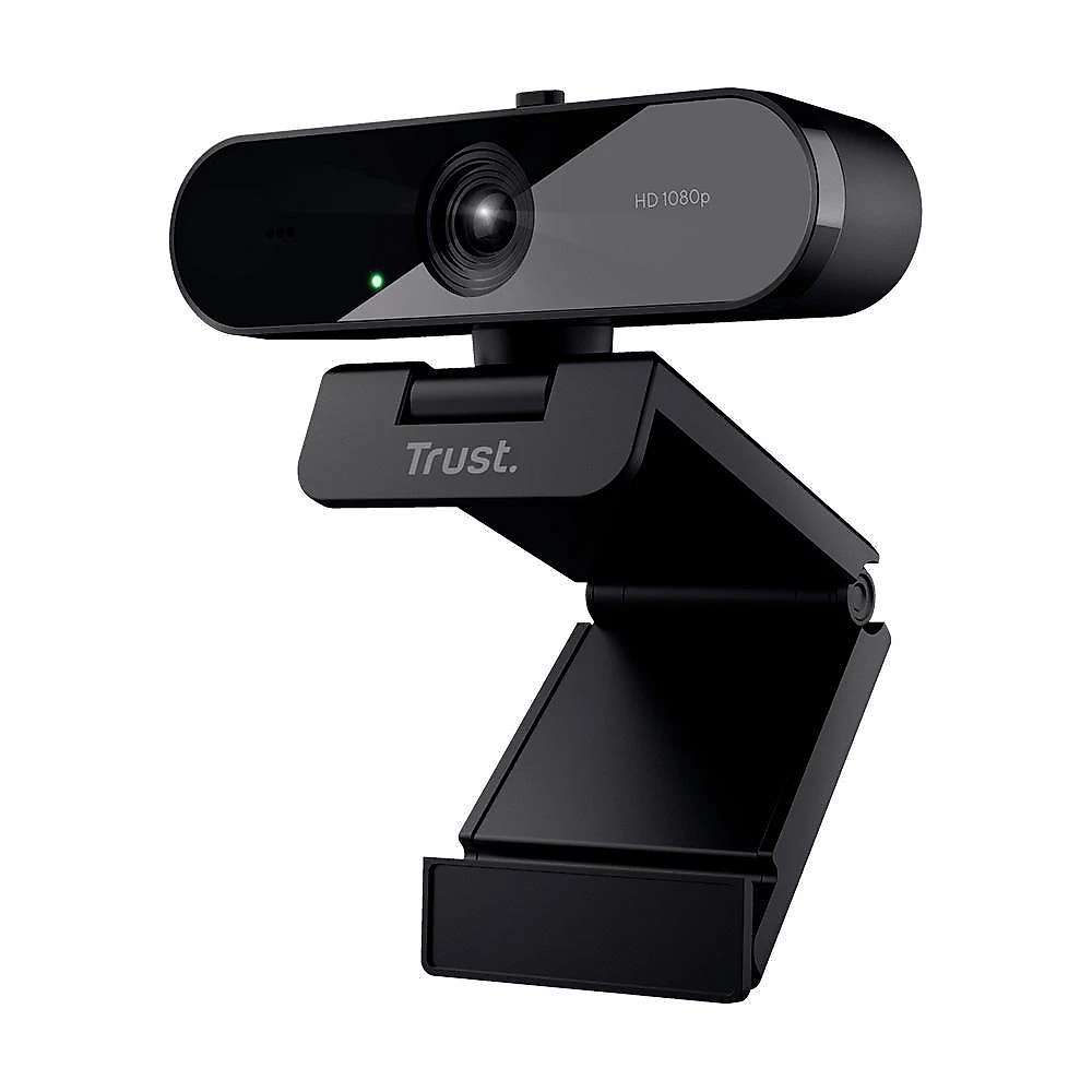 Webcam Trust TW-200 Full HD 1080p, Microfone de Longo Alcance, Filtro de Privacidade, USB, Preto - 24734