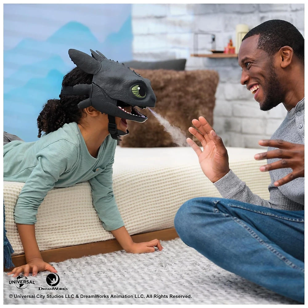 Máscara Eletrônica Blast Roar do Dragão Dreamworks How To Train Your Dragon - Transforme-se no Famoso Night Fury!