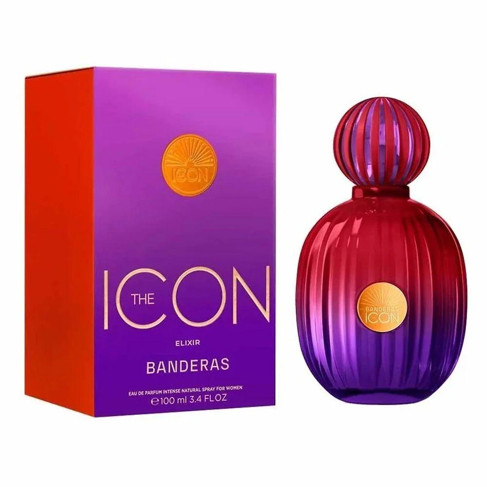 Eau de Parfum The Icon Elixir Feminino Intense Amadeirado Ambarino 100ML Antonio