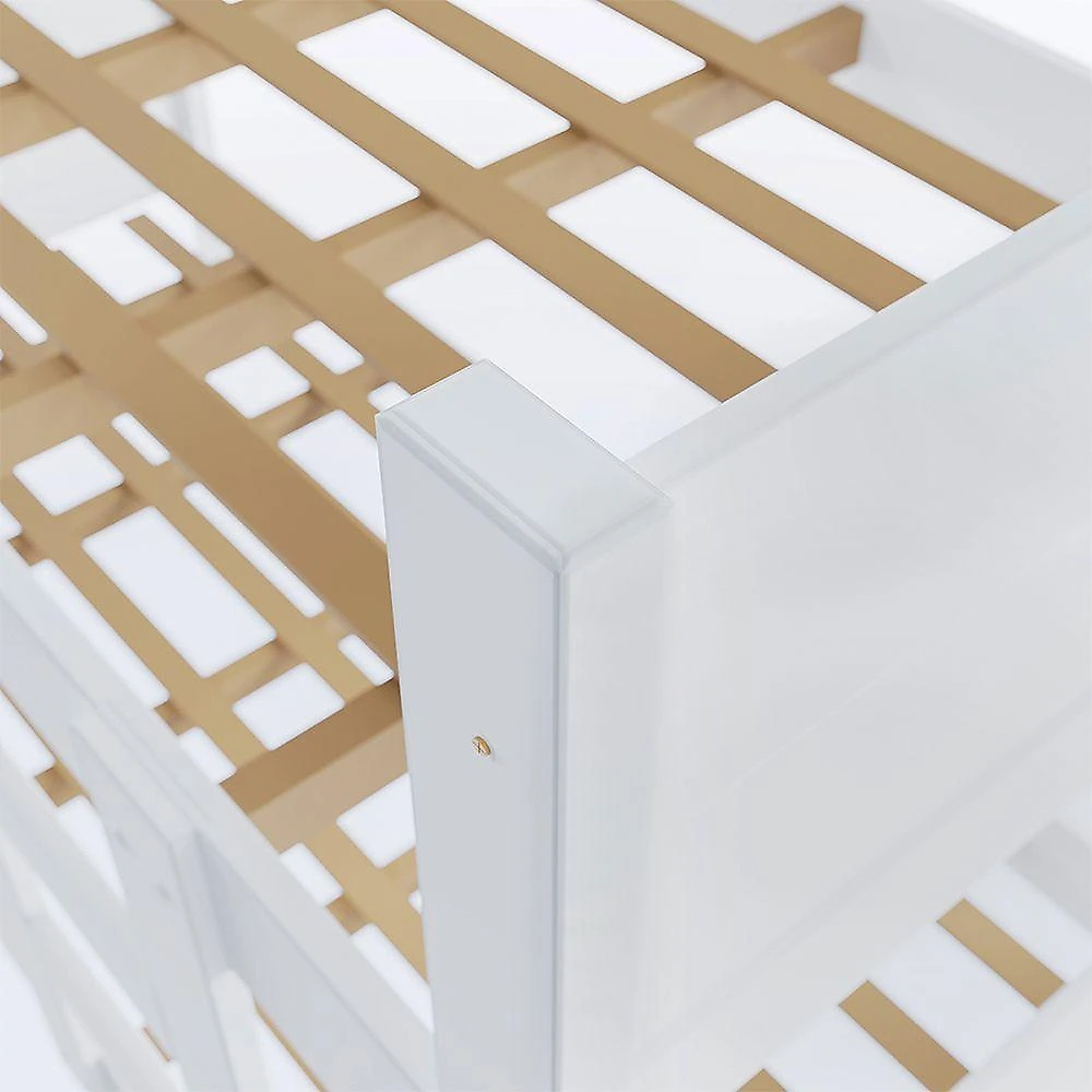 Beliche 100% Mdf Fortaleza - Duas Camas Solteiro Compacta E Moderna Branco