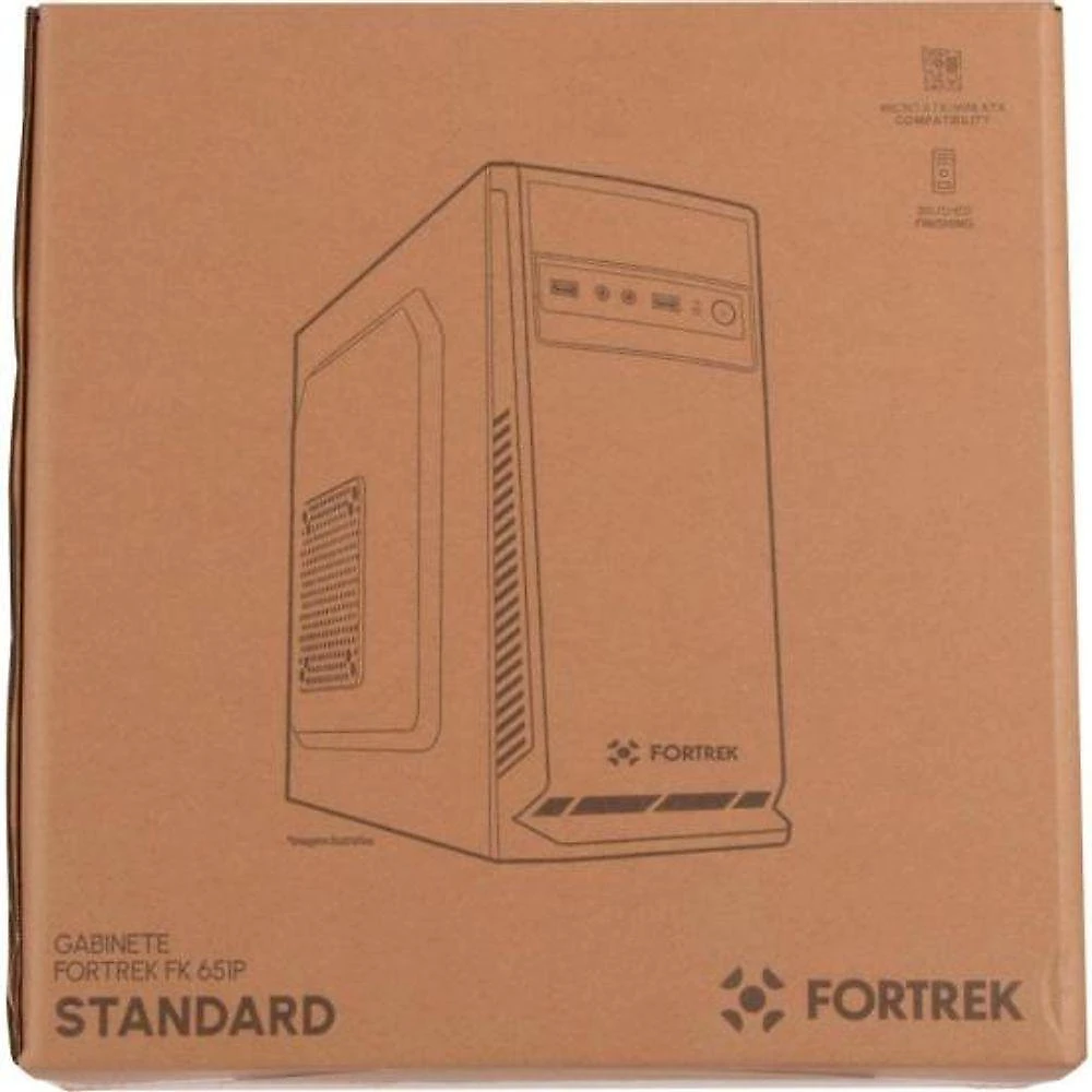 Gabinete para Computador SC501BK Preto FK 651P ATX para placas-mãe Micro ATX e Mini ATX