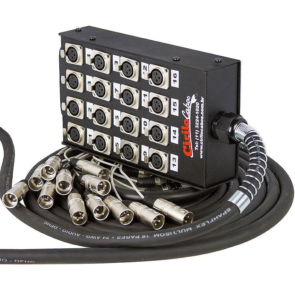 Medusa 16 Vias Montada Com Conectores Santo ângelo 10 Metros