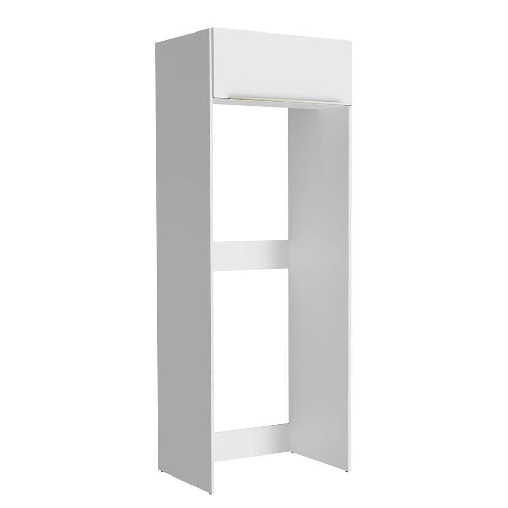 Miniatura Porta-geladeira 1 Porta Basculante Branco/Branco Veludo