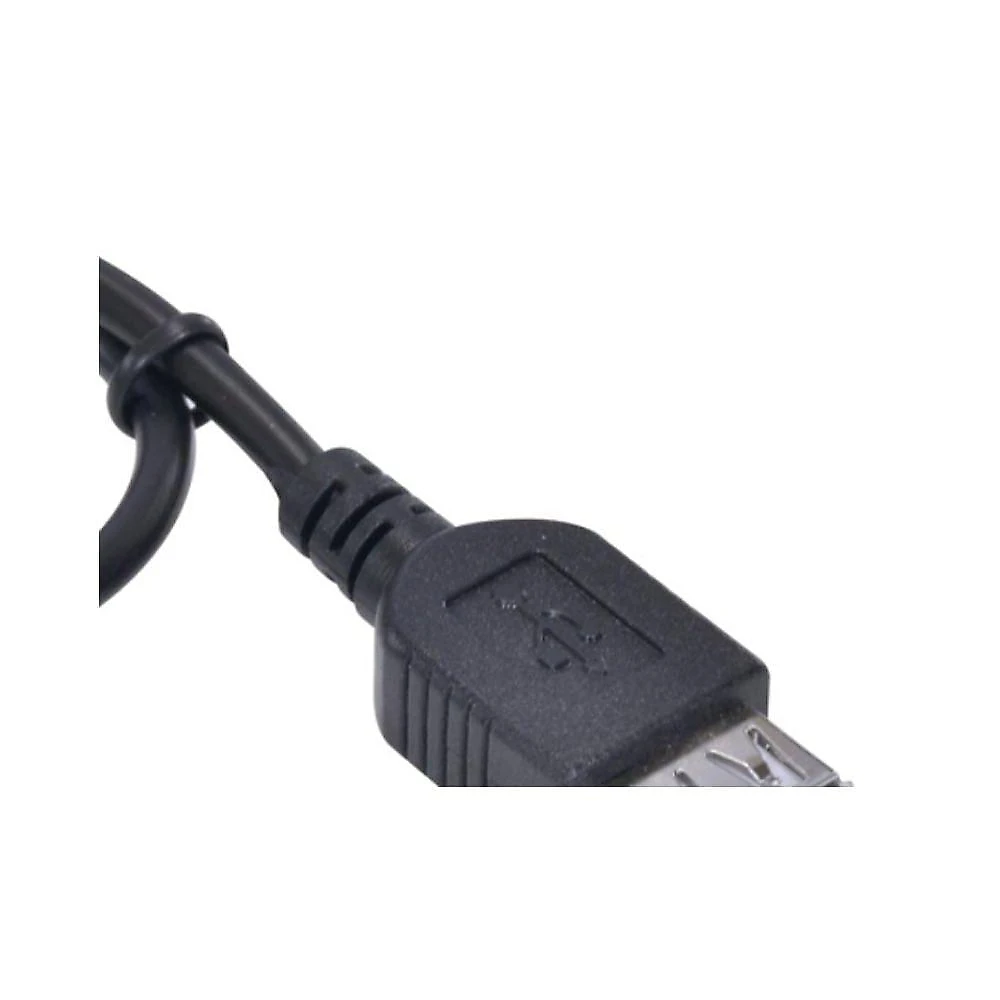 Cabo P2 3 Vias X USB Fêmea PS2USBF-30 para Transferência de Dados 30cm Preto Vinik
