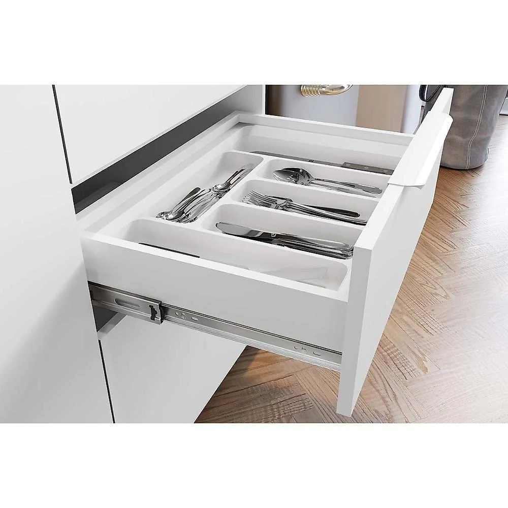 Cozinha Completa Rainha E Marquesa 5 Peças 2 Aéreos 2 Balcões 1 Paneleiro C5p111 Nature Branco
