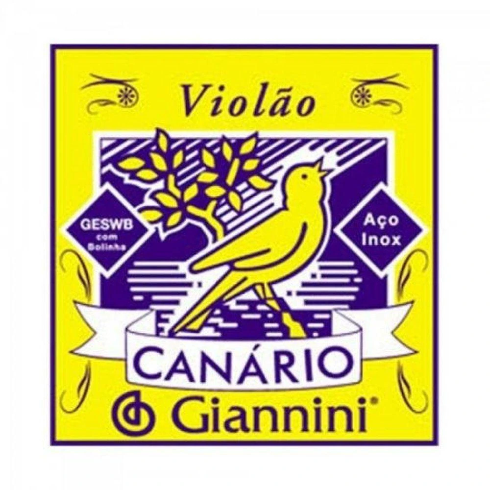 Corda Violão Aço 6ª Mi Bolinha Série Canário Dz -12