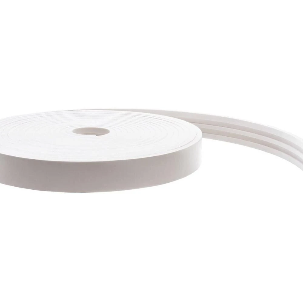 Rodapé E.v.a Flexível Autoadesivo 5cm X 1cm 25 Metros Siena Branco