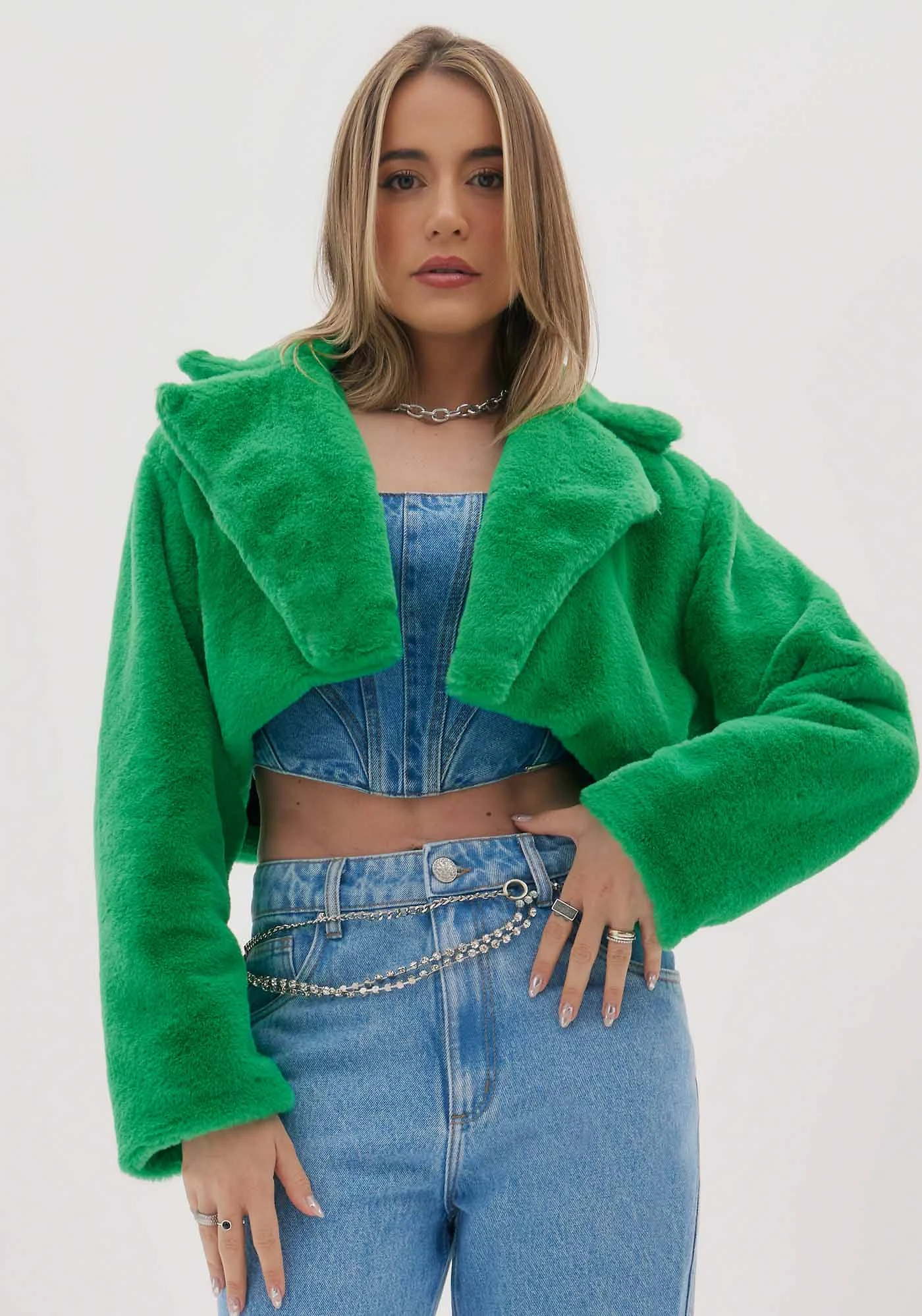 Casaco Cropped Teddy
