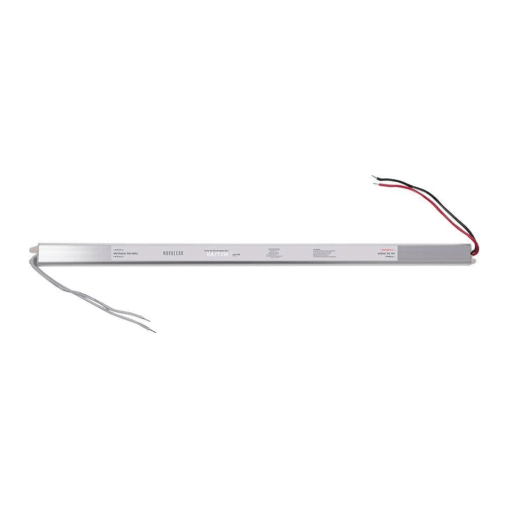 Fonte Slim Para Fita Led Nordecor 12v 6a - 72w Bivolt