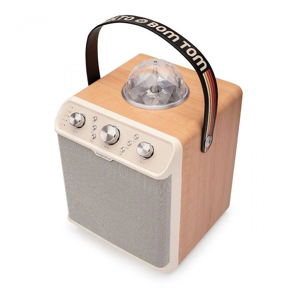 Karaoke Portatil 2 Mic Alto E Bom Tom