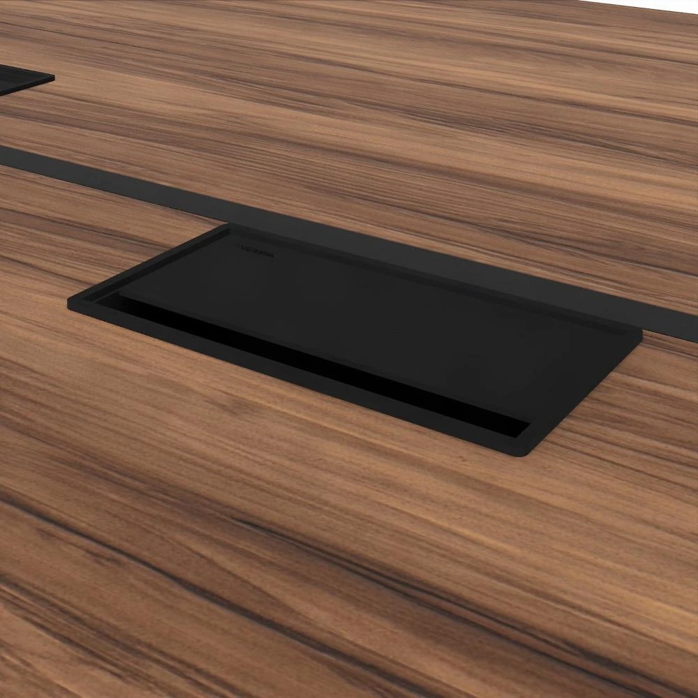 Plataforma Dupla Acoplar Pé Quadro Espresso Móveis Marrom/Preto