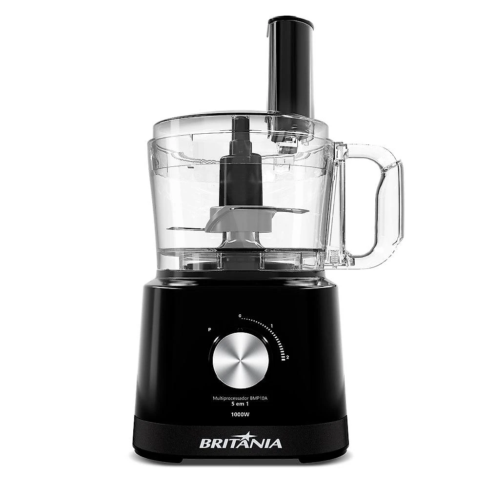 Multiprocessador 5 em 1 Britânia BMP10A, 1000 Watts, Preto - 220 Volts