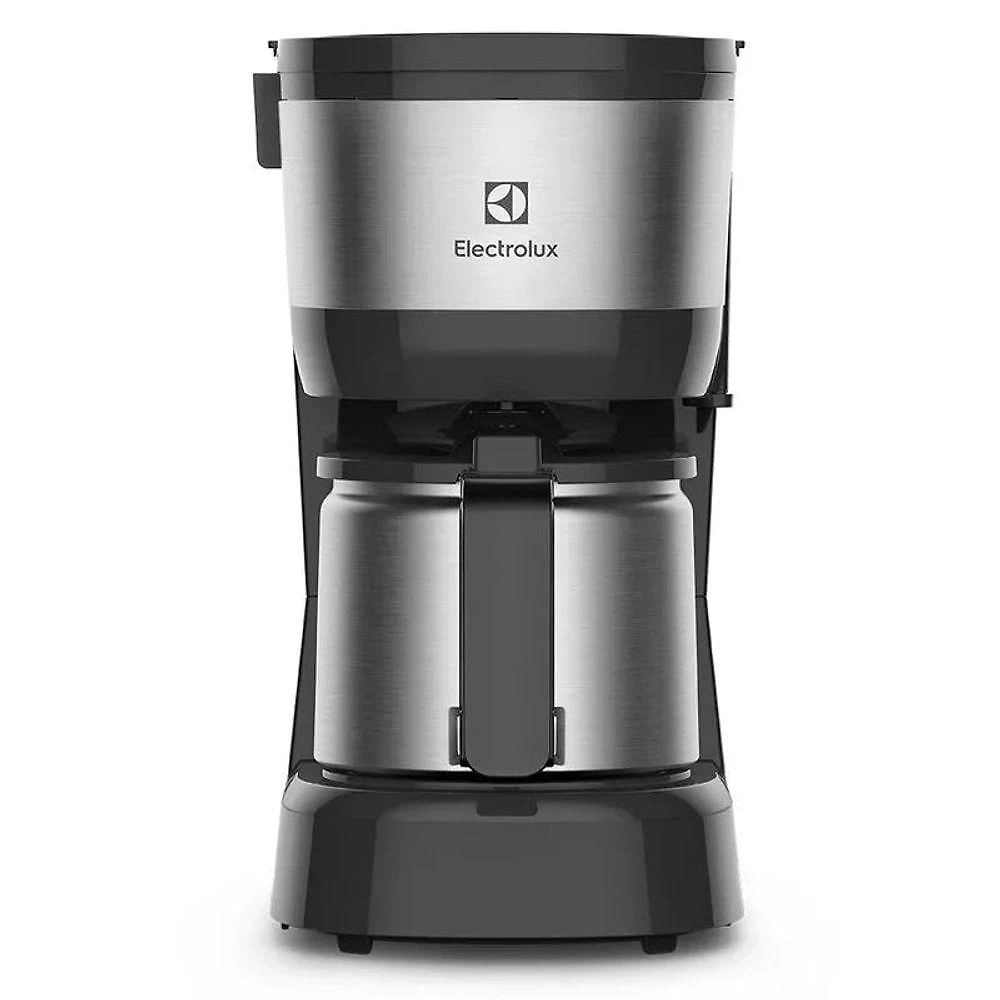 Cafeteira Elétrica Electrolux 15 Xícaras De 40Ml Efficient Jarra Inox De 600W ECM12 Inox Preto 110V