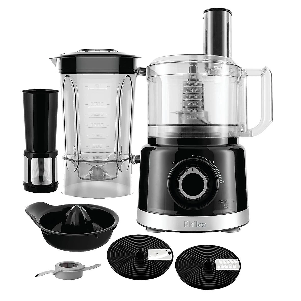 Multiprocessador com Liquidificador e Espremedor Philco PMP1500P Turbo Preto 127V 127V