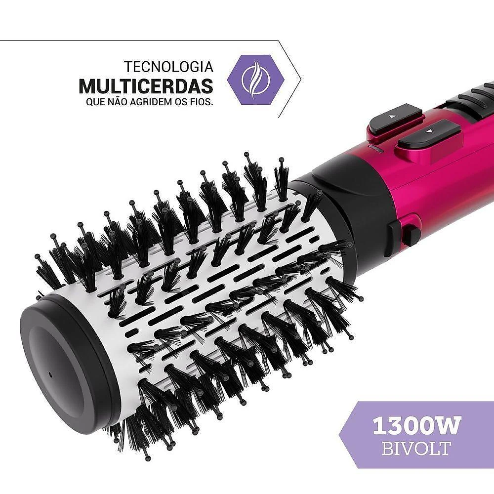 Escova rotativa pere01 1300w tecnologia Íon tourmaline philco bivolt