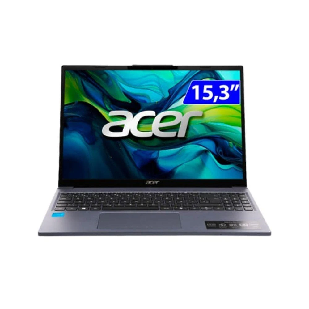 Notebook Acer Aspire Go 15 AG15-51P-35JZ Intel Core i3-1305U 8GB DDR5 256GB SSD Nvme Azul