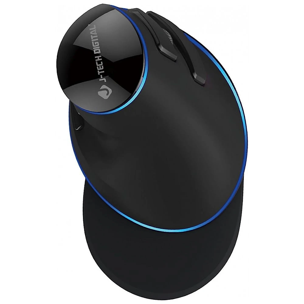 Mouse Ergonômico Vertical Óptico com Fio Reduz a Tensão do Pulso com Sensibilidade Ajustável, 800, 1600 DPI, J TECH DIG...
