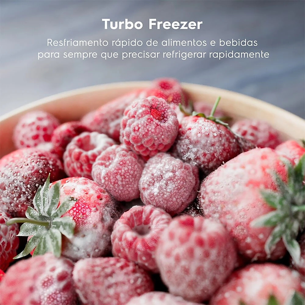 Geladeira IF41B 380L Frost Free AutoSense Inverter Electrolux Black Inox Look - 110V