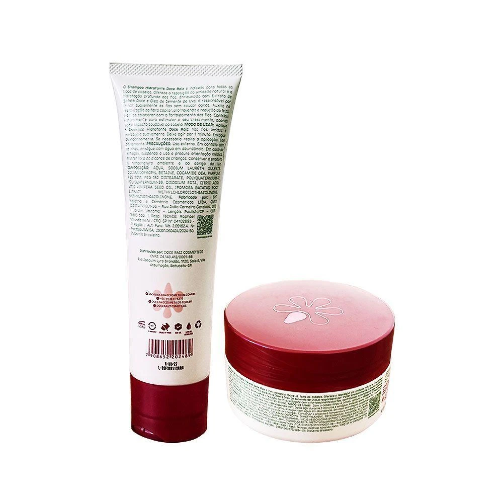 Kit Shampoo Mais Mascara Doce Raiz De Extrato De Batata Doce