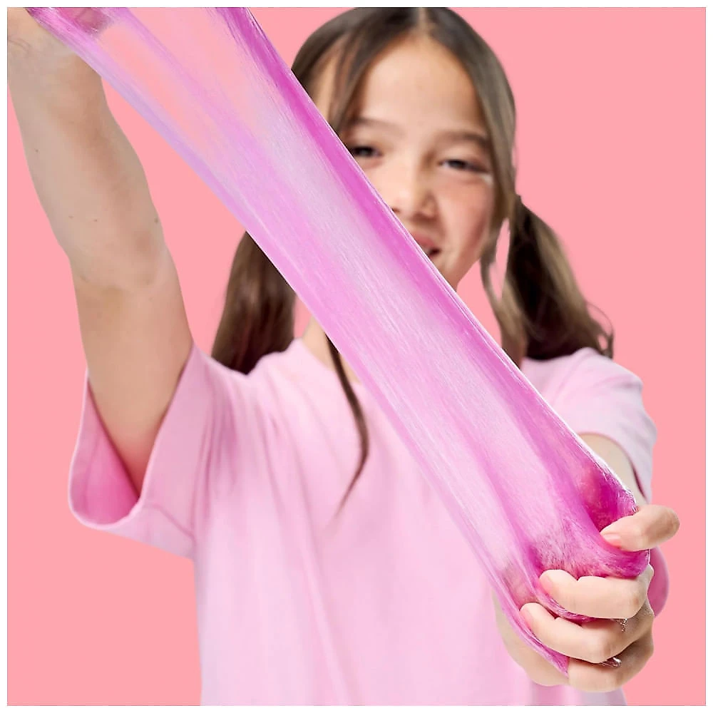 Kit Deluxe Gui Gui com 2 Slimes Iridescentes e Perfumadas, 5 Passos para Personalizar seu Slime GlowUp, Recipiente Lacrável e Reutilizável