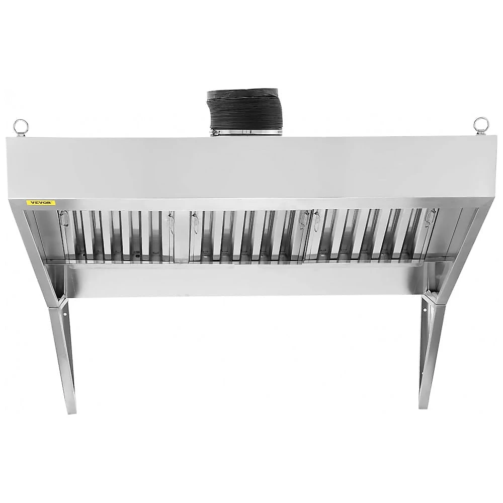 Coifa Comercial VEVOR 7 Pés Aço Inox 201 Food Truck 3 Filtros Removíveis Antiferrugem
