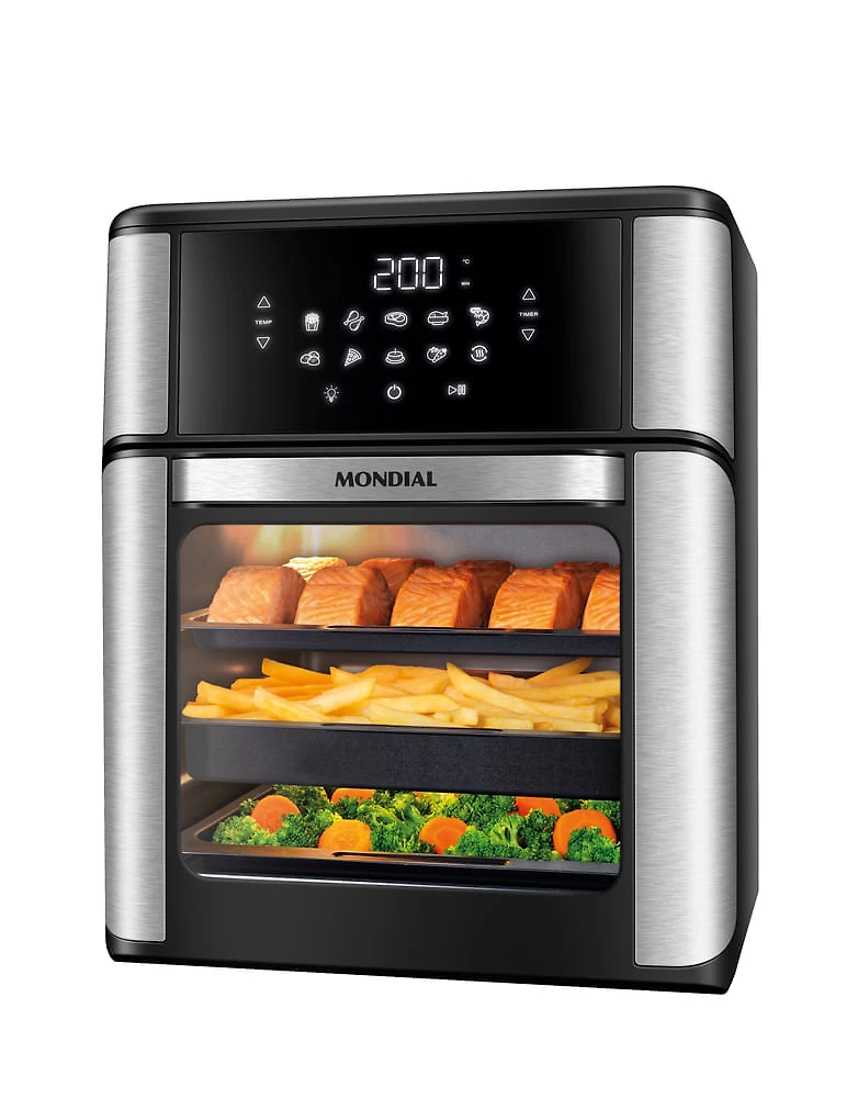 Fritadeira Elétrica Forno Oven 12L Mondial AFON-12L-BI-BC