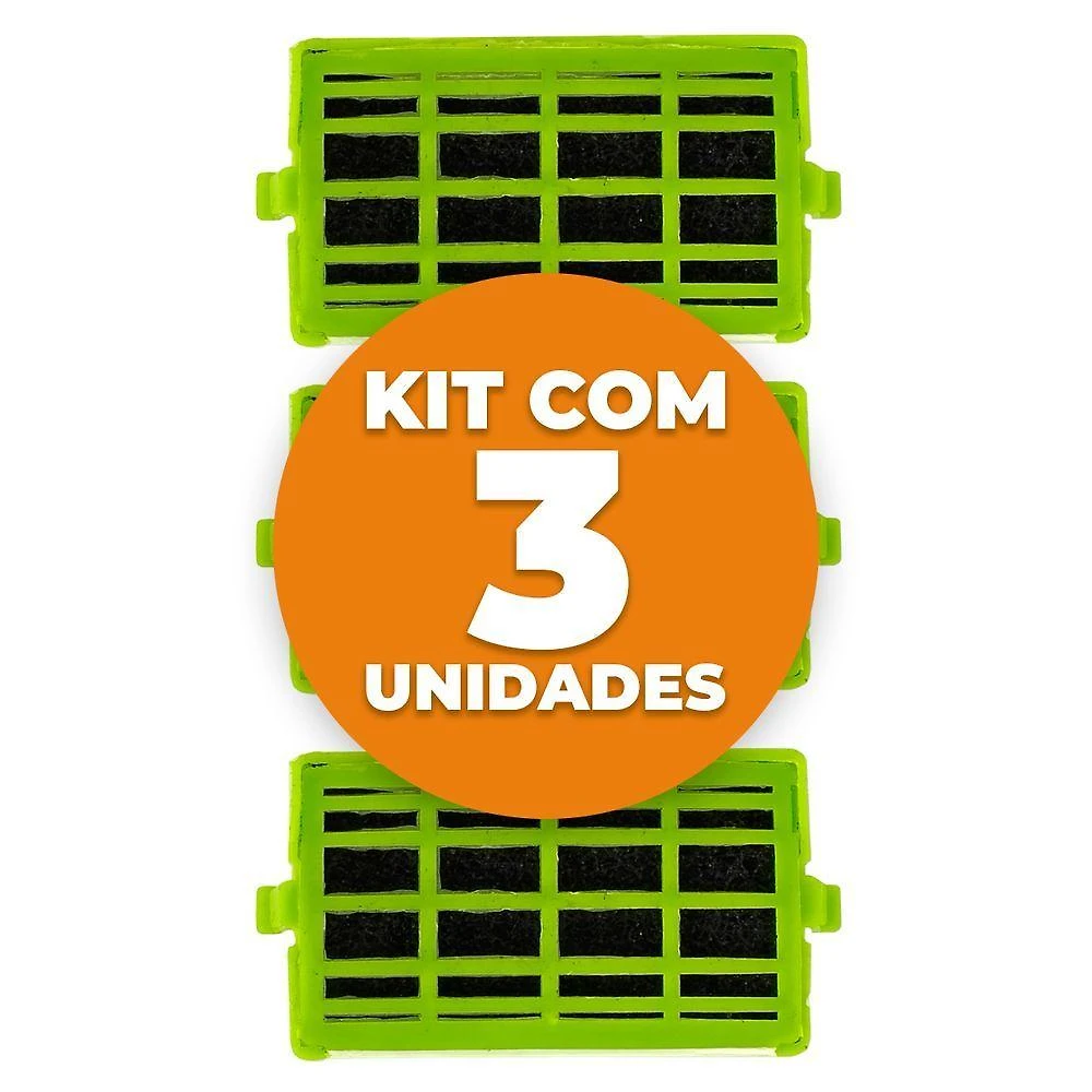 Filtro De Ar Anti Odor Refrigerador Consul Brastemp W10515645 3 Unidades