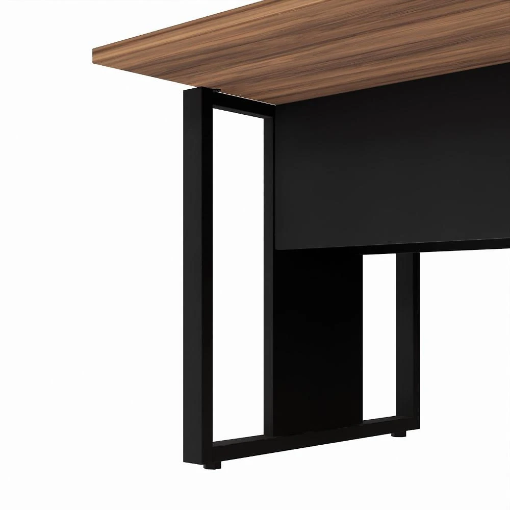 Miniatura Plataforma Dupla Acoplar Pé Quadro Espresso Móveis Marrom/Preto