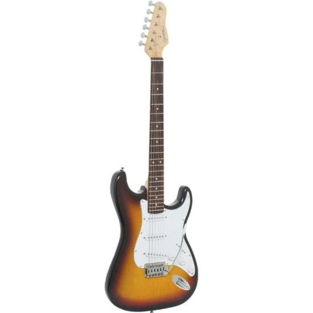 Guitarra Elétrica G100 com Corpo em Basswood e Captadores Single Coils Sonic-X Marrom Giannini