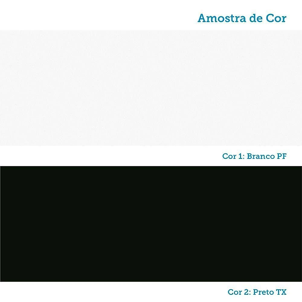 Paneleiro 40cm 2 Portas Dora Luciane Móveis Branco/branco Supremo/preto