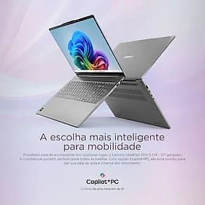Notebook Lenovo 14” Ideapad Slim 5 83NJ0002BR Windows 11 Copilot+ PC AMD Ryzen AI 5 330 16GB RAM e 512GB SSD Luna Gray