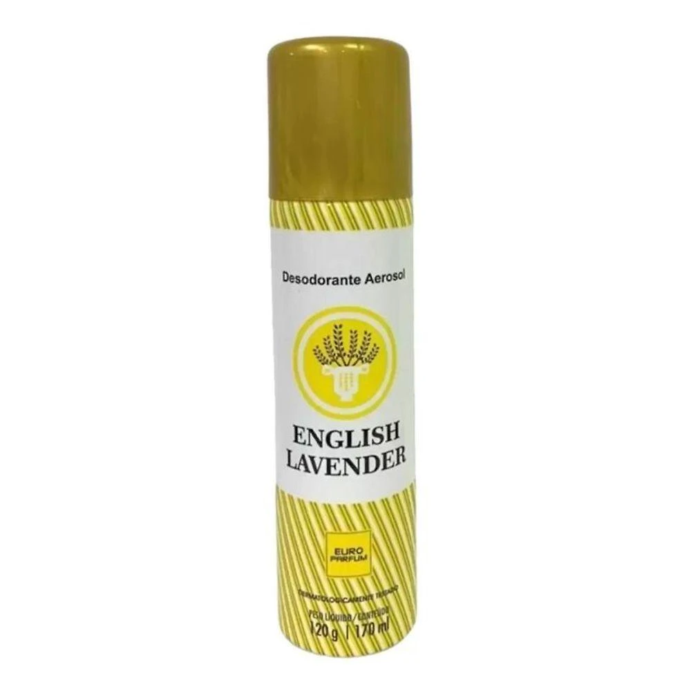 Desodorante Aerosol English Lavender 170ML com Fragrância Tradicional Lavanda Euro