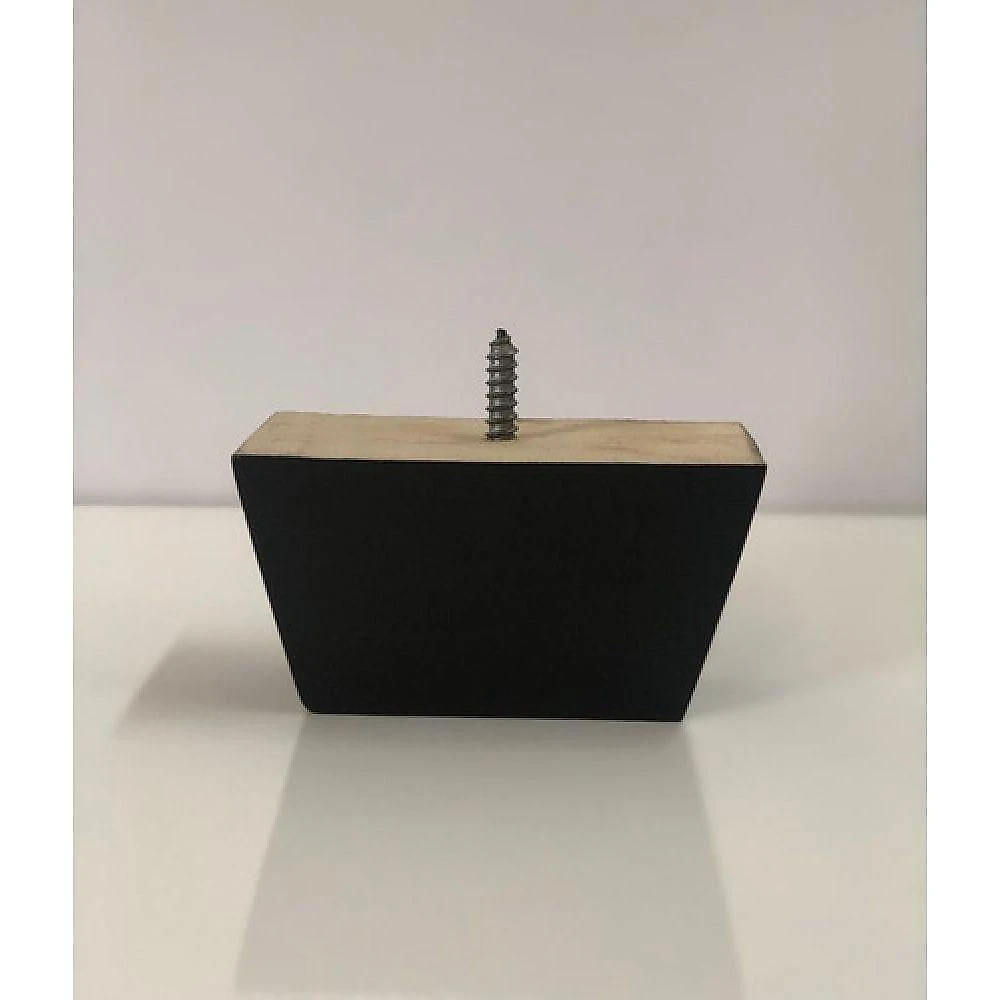Pé Retangular Madeira Sofás Estofados 6cm Kit 14un