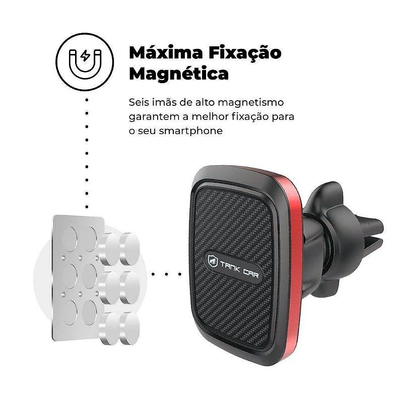 Kit Veicular Essencial: Suporte Tank Car + Cabo Defender 4 em 1 + Carregador Turbo Fast Charger - Gshield